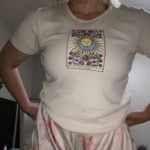 urban outfitters tarot card baby tee